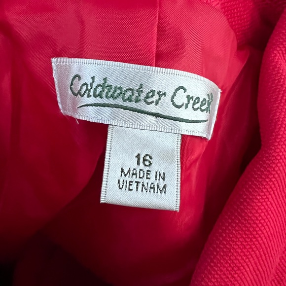 Coldwater Creek Retro Vintage Women’s Jacket. Red. Size 18. Large Buttons. - Picture 9 of 9